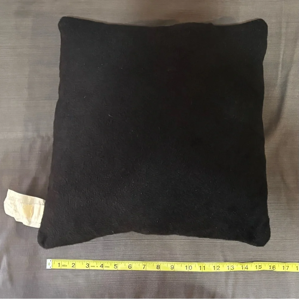 Black Hope & Love Sequin Pillow - Picture 3 of 5